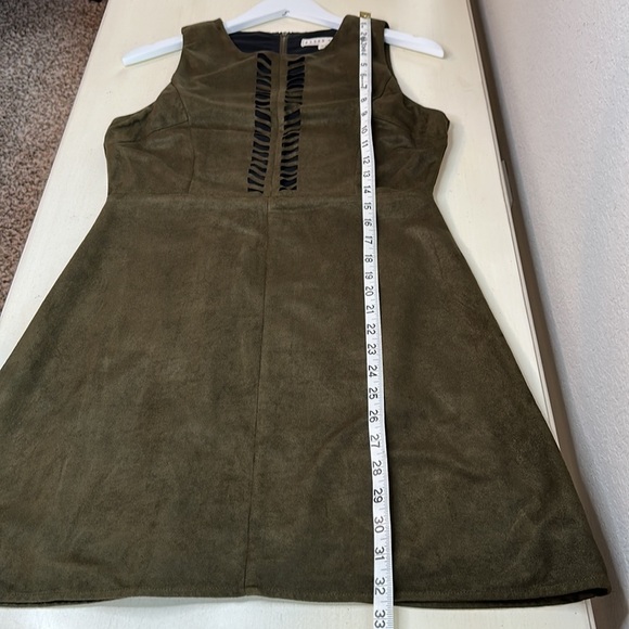 Blush Noir Faux Suede Dress Size M - Picture 13 of 15